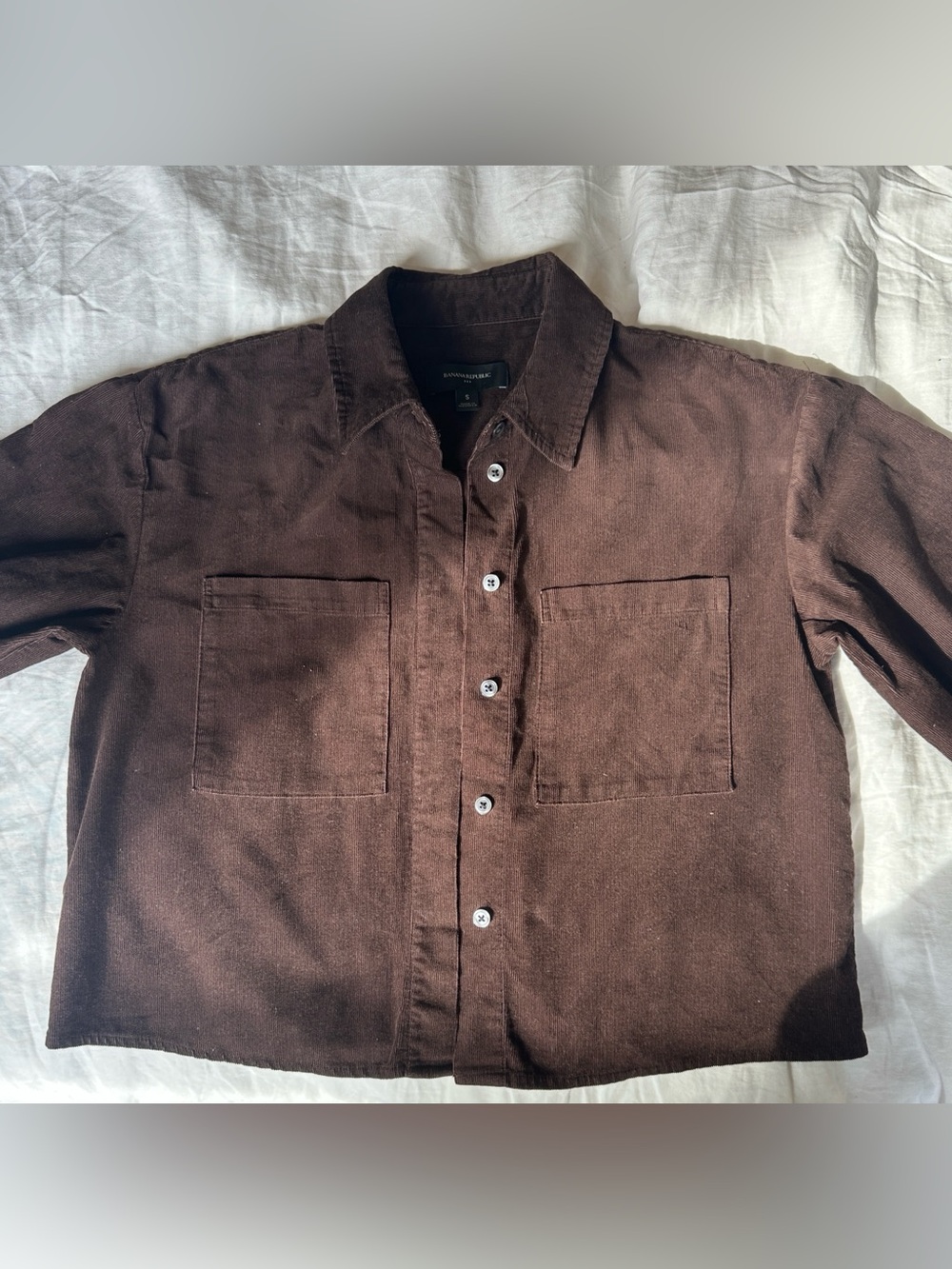 Corduroy Button Shirt Jacket